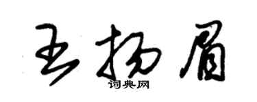 朱錫榮王揚眉草書個性簽名怎么寫