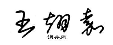 朱錫榮王翊嘉草書個性簽名怎么寫