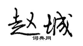 曾慶福趙城行書個性簽名怎么寫