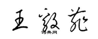 梁錦英王毅菲草書個性簽名怎么寫