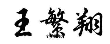 胡問遂王繁翔行書個性簽名怎么寫