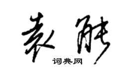 王正良袁能行書個性簽名怎么寫