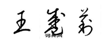 梁錦英王盛莉草書個性簽名怎么寫