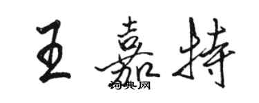 駱恆光王嘉特行書個性簽名怎么寫