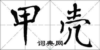 翁闓運甲殼楷書怎么寫