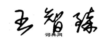 朱錫榮王智臻草書個性簽名怎么寫