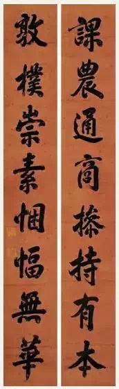 九位清朝皇帝的書法對聯