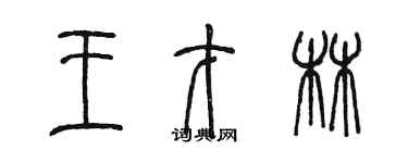 陳墨王才林篆書個性簽名怎么寫