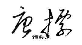 駱恆光唐標草書個性簽名怎么寫