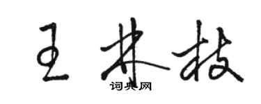 駱恆光王林枝草書個性簽名怎么寫