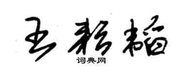 朱錫榮王耘韜草書個性簽名怎么寫