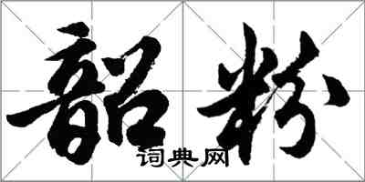 胡問遂韶粉行書怎么寫