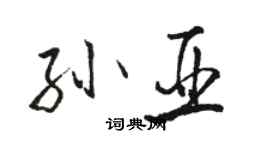 駱恆光孫亞行書個性簽名怎么寫