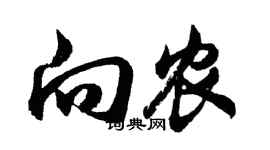 胡問遂向農行書個性簽名怎么寫