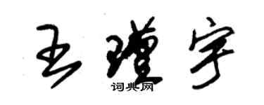 朱錫榮王瑾宇草書個性簽名怎么寫