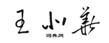 駱恆光王北華草書個性簽名怎么寫