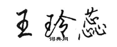 駱恆光王玲蕊行書個性簽名怎么寫