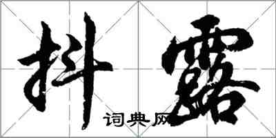 胡問遂抖露行書怎么寫