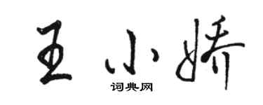 駱恆光王小嬌行書個性簽名怎么寫