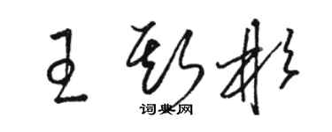 駱恆光王斯彬草書個性簽名怎么寫