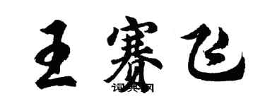 胡問遂王賽飛行書個性簽名怎么寫