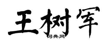 翁闓運王樹軍楷書個性簽名怎么寫