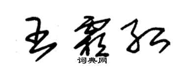 朱錫榮王霜紅草書個性簽名怎么寫