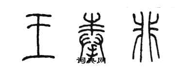 陳墨王奉非篆書個性簽名怎么寫