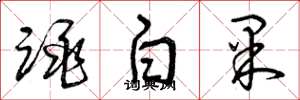 曾慶福跳白果草書怎么寫