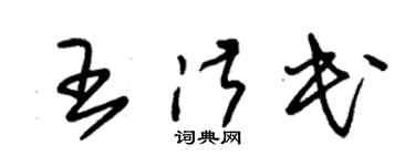朱錫榮王淑民草書個性簽名怎么寫
