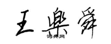 王正良王樂舜行書個性簽名怎么寫