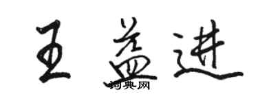 駱恆光王益進行書個性簽名怎么寫