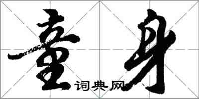 胡問遂童身行書怎么寫