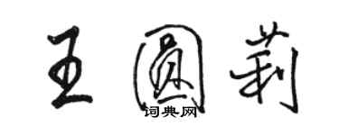 駱恆光王圓莉行書個性簽名怎么寫