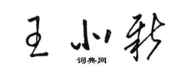 駱恆光王北新草書個性簽名怎么寫