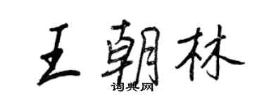 王正良王朝林行書個性簽名怎么寫