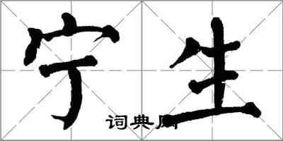 翁闓運寧生楷書怎么寫