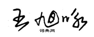 朱錫榮王旭詠草書個性簽名怎么寫