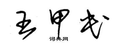 朱錫榮王甲民草書個性簽名怎么寫