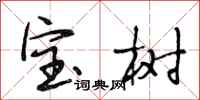 段相林寶樹行書怎么寫