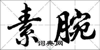 胡問遂素腕行書怎么寫