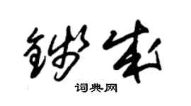 朱錫榮錢成草書個性簽名怎么寫