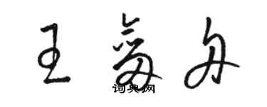 駱恆光王劍舟草書個性簽名怎么寫