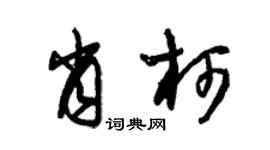 朱錫榮肖柯草書個性簽名怎么寫