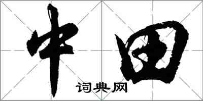 胡問遂中田行書怎么寫