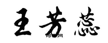 胡問遂王芳蕊行書個性簽名怎么寫