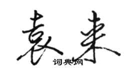 駱恆光袁來行書個性簽名怎么寫