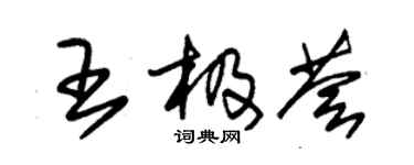 朱錫榮王極薈草書個性簽名怎么寫