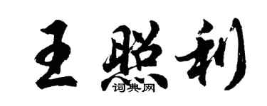 胡問遂王照利行書個性簽名怎么寫