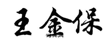 胡問遂王金保行書個性簽名怎么寫